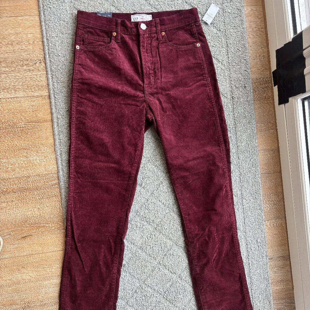 Gap Red Corduroy Jeans Sz 27 / 4L